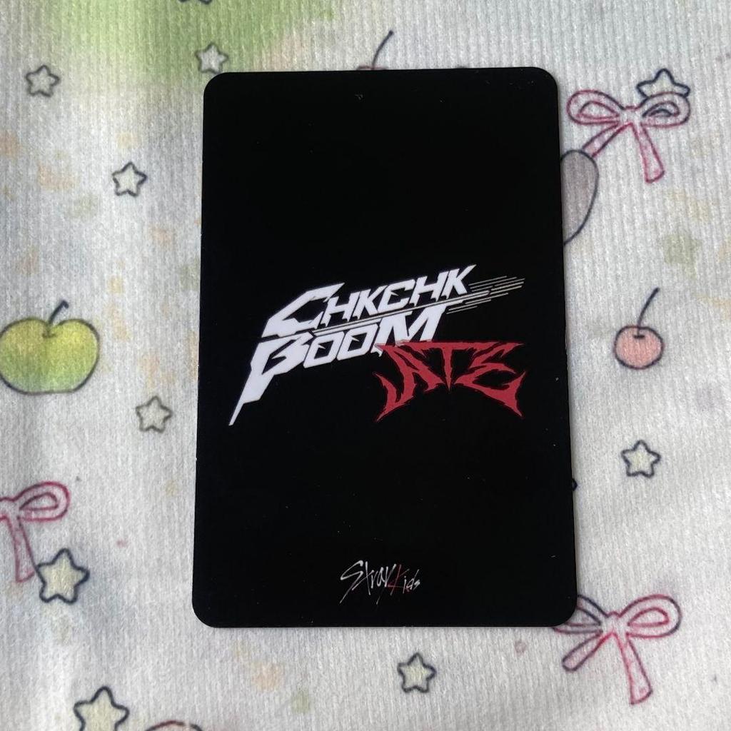 [USED] Bang Chan ATE StrayKids CHKCHK BOOM Sanok Trading Card