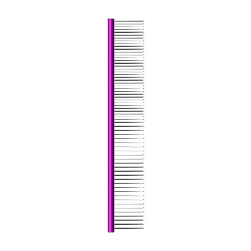 

16/19/20/25cm High Quality Pet Comb Professional Stainless Steel Grooming Combs Cleaning Brush Removes Loose Tangles Dog Cat 16cm фиолетовый