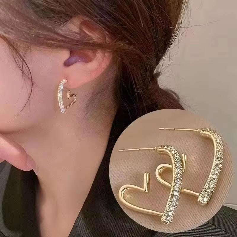 925 Silver Needle Korean Fashion Crystal Flower Earrings For Women Jewelry Trending New Luxury Zircon Flowers Stud Earrings