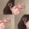 New Pink Flower Star Heart Gemotric Hair Clip For Women Girls Sweet Hair Ornament Hairpin Hair Claw Fashion Hair Accessories