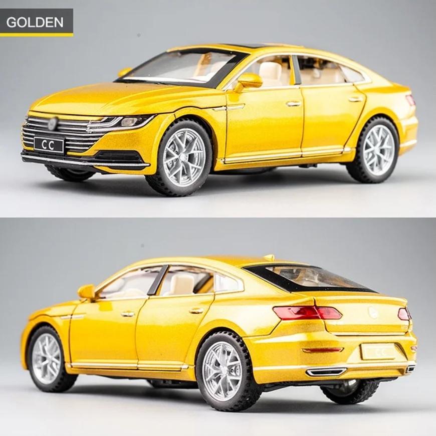 1/32 Scale Alloy Toy Car Model CC with Sound & Light, Retro Pull-Back Action - Authentic Replica for Kids & Collectors