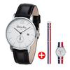 [VALENTINO RUDY] VALENTINO RUDY Men's Leather Watch VR1301A-WTBK