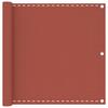vidaXL Balcony Privacy Screen Terracotta Red 90x600 Cm HDPE