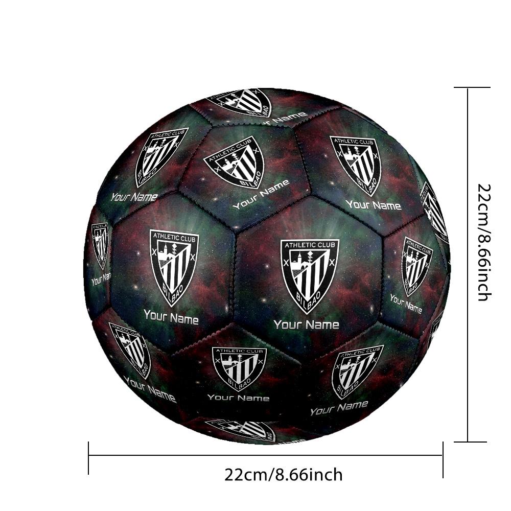 Personalized Size 5 Football Athletic Bilbao Football Pattern Outdoor Game Sports Ball Gift