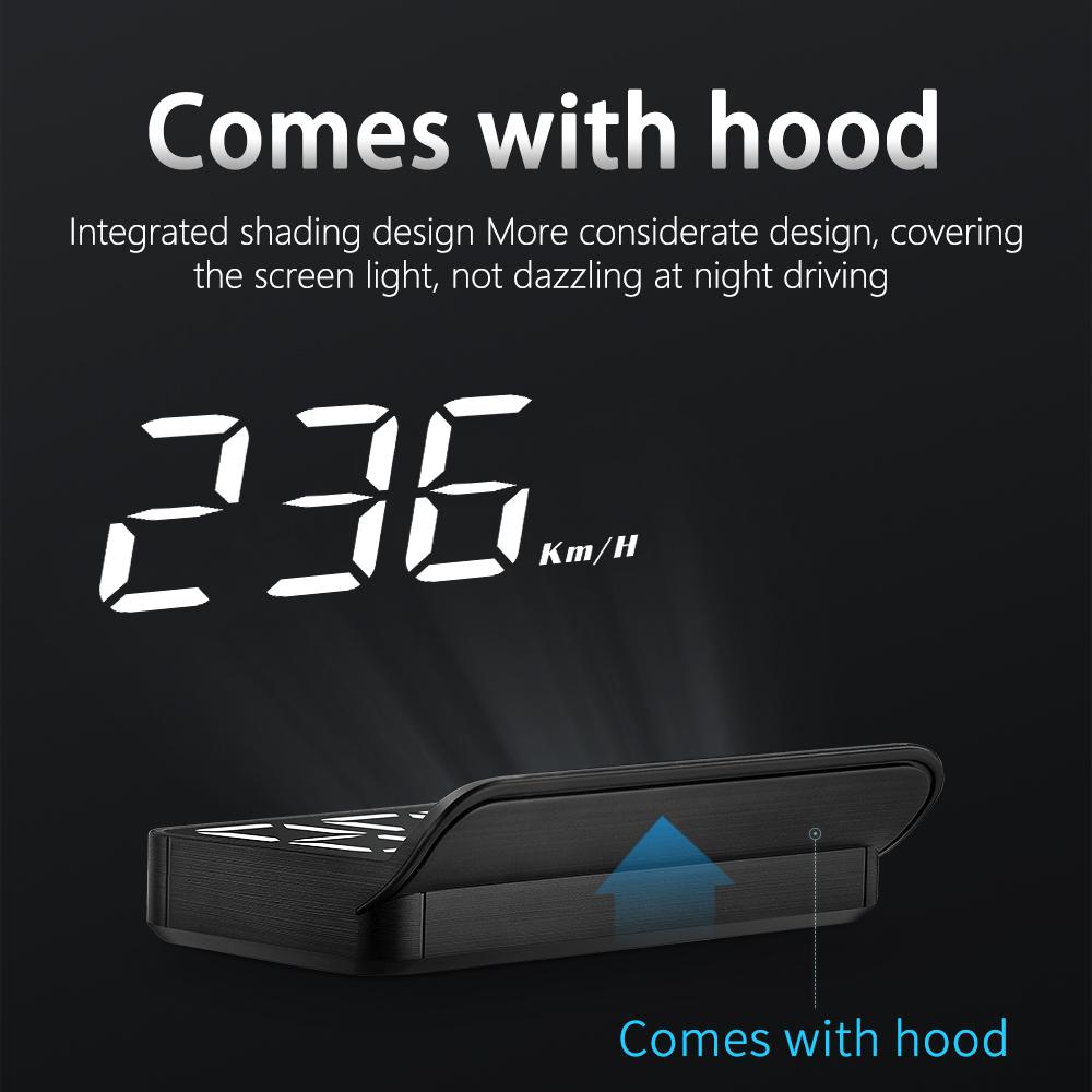 M3 HUD Head-Up Display OBD2 Trip Computer Speed Projector OBD2 Auto On-Board Computer Fuel Mileage Alarm Car Accessories