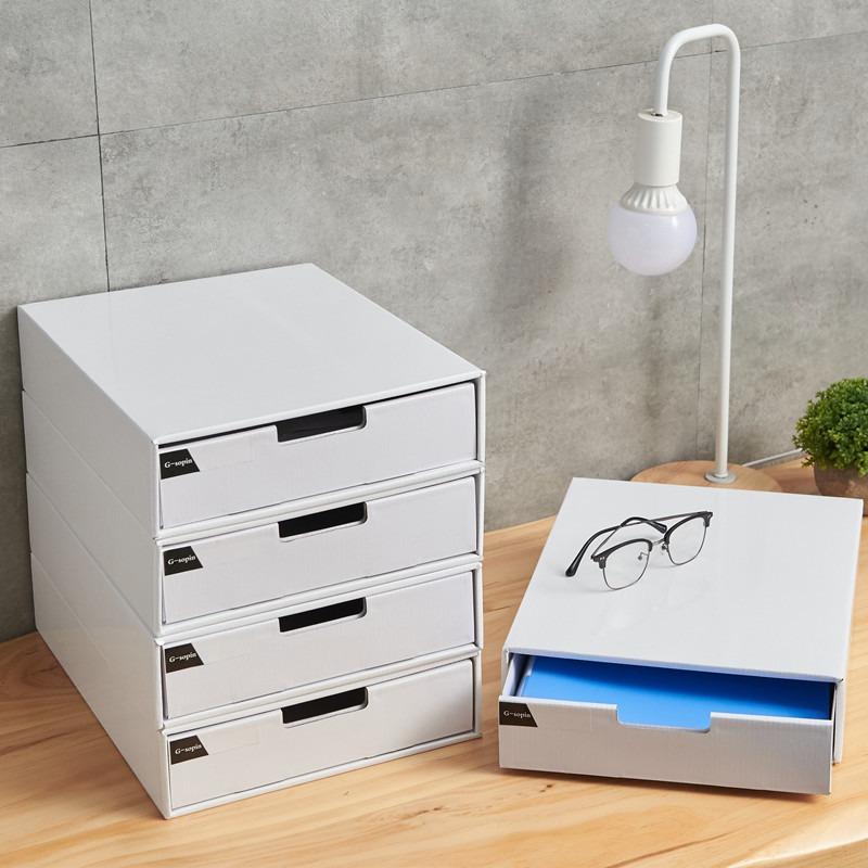 Paper Storage Box Drawer Style Office Desk File Organizer Simple Paper Book Stand File Storage Box Table Accessories