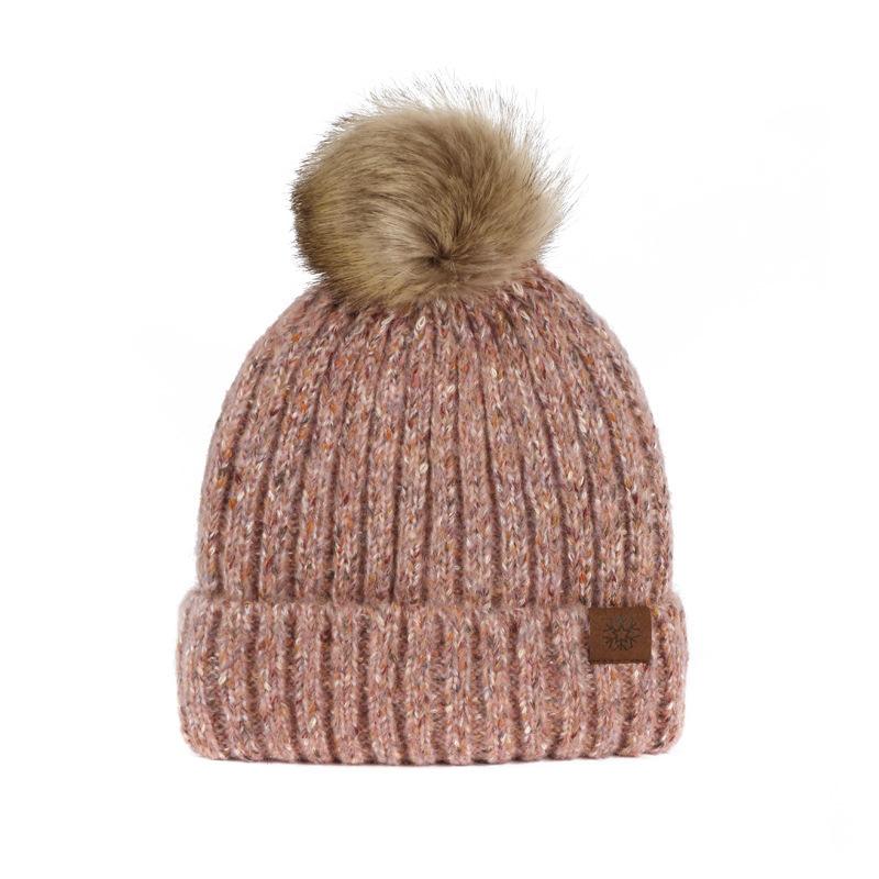

BrandNew ColdSeason Style Thickened and Warm Versatile Wool Ball Knitted Hat Scarf Glove Set Trendy and Versatile
