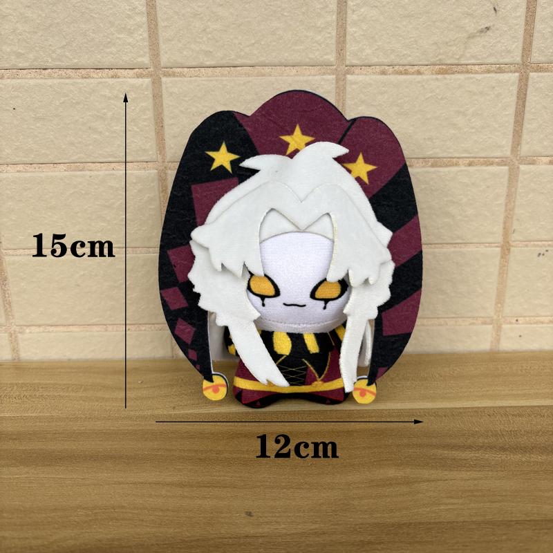 Fresh 15Cm Lovely Circus Yellow Eyes Cry Type Pierrot Cuddly Playthings Pendant Freaks Cartoon Gaming Character Plushy Plushie Hanging Ornament