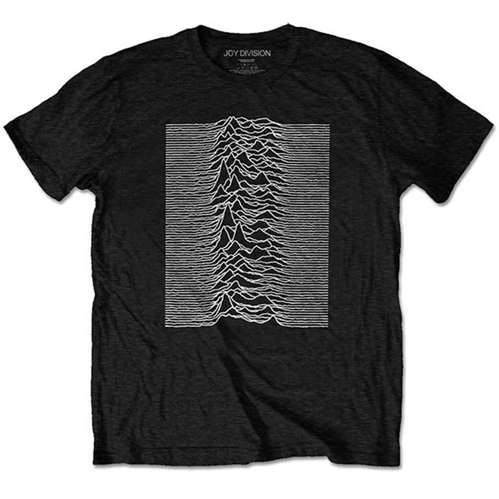 Joy Division Unknown Pleasures (Stampa posteriore) T-shirt Slim Fit Taglia L Nera Unisex
