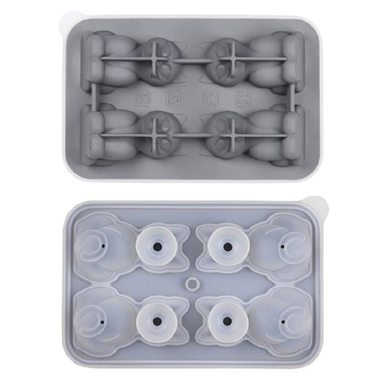 Cat Theme Silicones Molds Animal Ice Tray Making Molds for Personalized Beverages 1 серый