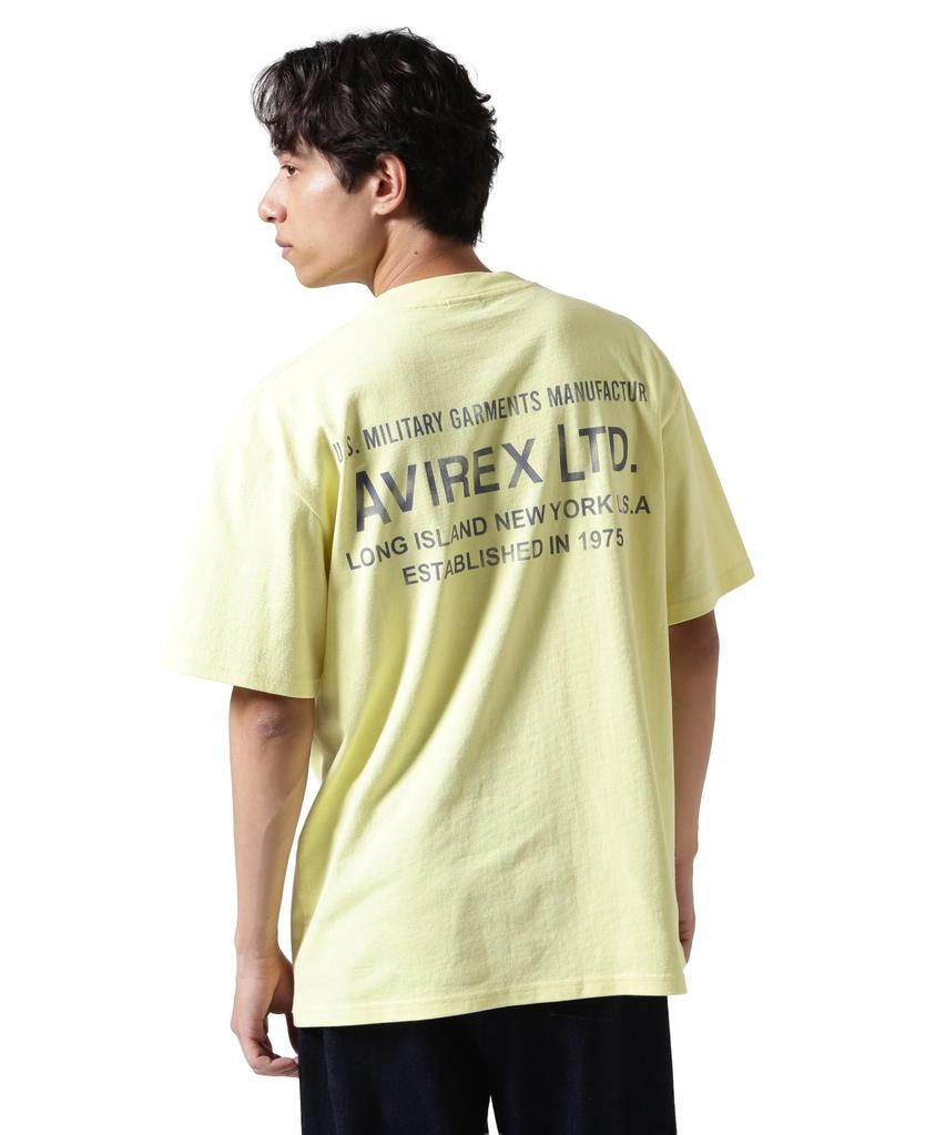 Avirex SIGN T-SHIRT (WEB&DEPOT Exclusive) Men's XL Short Sleeve T-Shirt, Lemon, Size 438 (Product Code: 783-5134082)