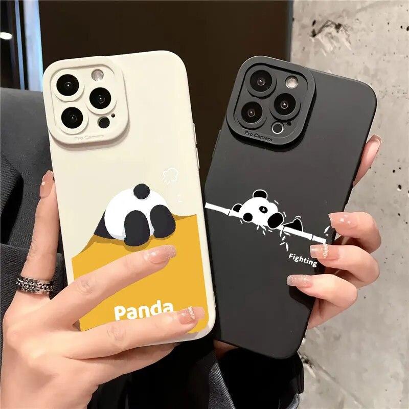 Animace Krásný telefon pro Iphone XR Max 11 Plus 6 13 Mini 7 14 X 8 12 XS Pro 6s Straight Silicon Soft TPU silikonový kryt