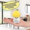 1pc Plush Crocheted Decorative Ornaments, Fun Crochet Positive Gift with Encouragement Cards,