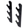 1 Pair Sword Holder Stand Sword Display Rack Wall Mounted Samurai Sword Hanger for HomeBlack