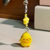 Keychain Pendant Resin Smooth Shiny Mini Size 3D Yellow Chicken Star Bead Design Keyring Bags Mobile Phone Lanyard