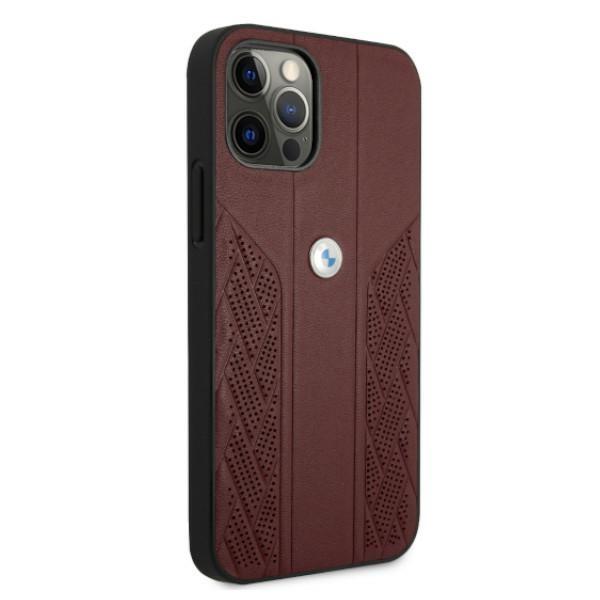 Bmw Case Bmhcp12Mrsppr Iphone 12/12 Pro6,1 Red Hardcase Leather Curve Perforate