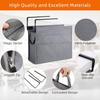 MASTLU Under Desk Hanging Storage Bag, Desk Organizer Storage, Office Side Storage Bag, Compatible with A4 Files, Detachable Handle Design, No