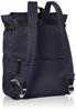 Nylon x Cowhide Combination Series Medium Navy [Isaac] Backpack, Size, 2060448,