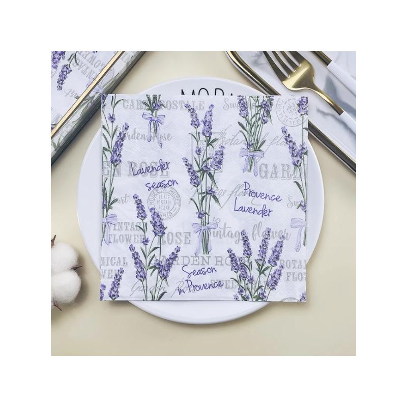 20pcs/pac Floral Printed Paper Napkins for Wedding Colorful Facial Tissues for Party Table Setting Disposable Dinner Napkins