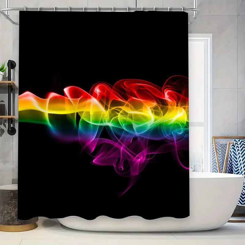 

Vibrant Leaves Shower Curtain Bathroom Decor For Kids Bedroom Living Room Waterproof Fabric Printed Shower Curtains Modern Home W60H190(CM)-1 Pcs