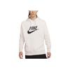 Nike Solid Color Hooded Pullover With Letter Logo Print Long Sleeve Casual Sweatshirt Men Tops White DX1518-030