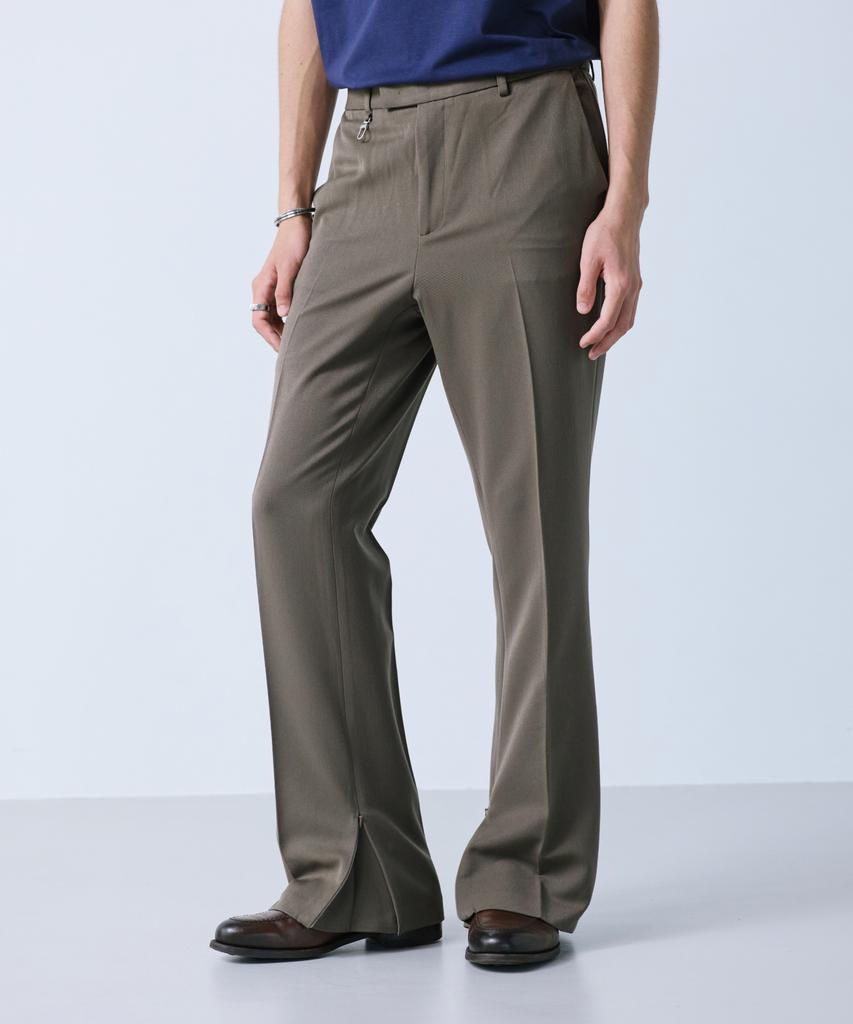 SSY 2-Way Hidden Extend Bootcut Slacks Brown