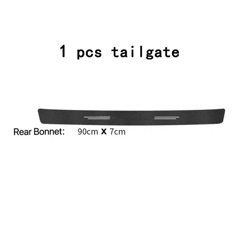 Kolfiber Bilbagagelucka Stötfångare Skyddsklistermärke Interiör För seat leon ibiza Alhambra Exeo Altea Arona Mii IBL Biltillbehör