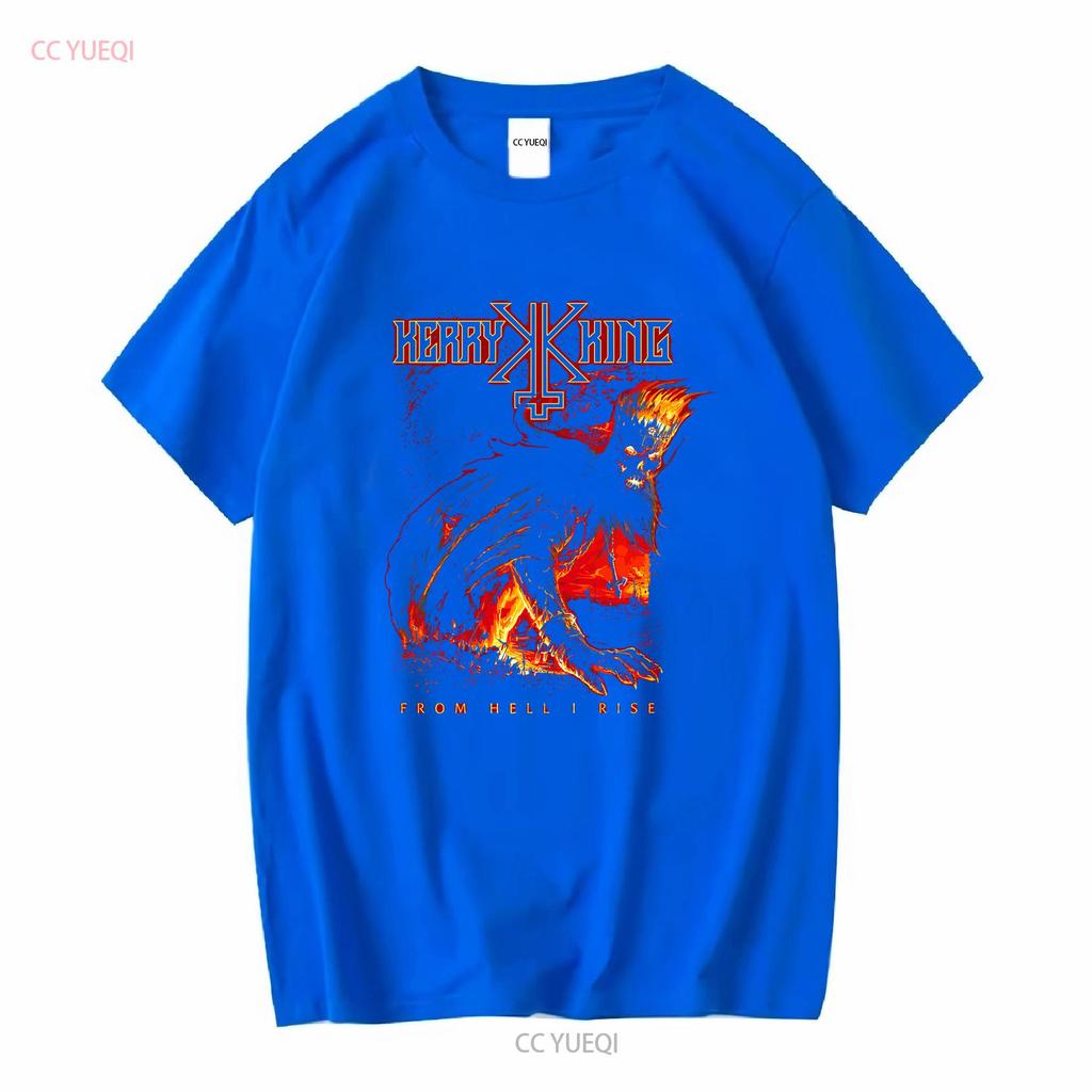 Kerry King From Hell I Rise NEW T Shirt long or short sleeves vintage Washed Top For Everyday Wear Comfortable Breathable
