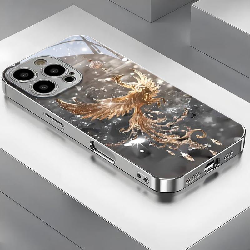

Гальванізований скляний чохол для телефону, підходить для iphone 17, 16, 15, 14, 13, 12, 11pm Pro Plus та інших моделей телефонів. iPhone 15 Pro