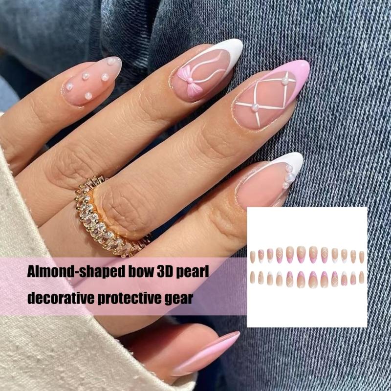 Press on Nail,Fake Nails Stick Glue on Nail False Nails Acrylic Nails Artificial False Nails for DIY Nails Art Designs