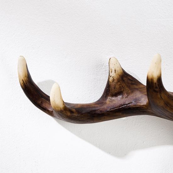 Nordic Vintage Deer Horn Decor Hook Wall Hanging Clothes Hats Hook Strong Load-bearing Easy to Install Multipurpose Hanger Hook