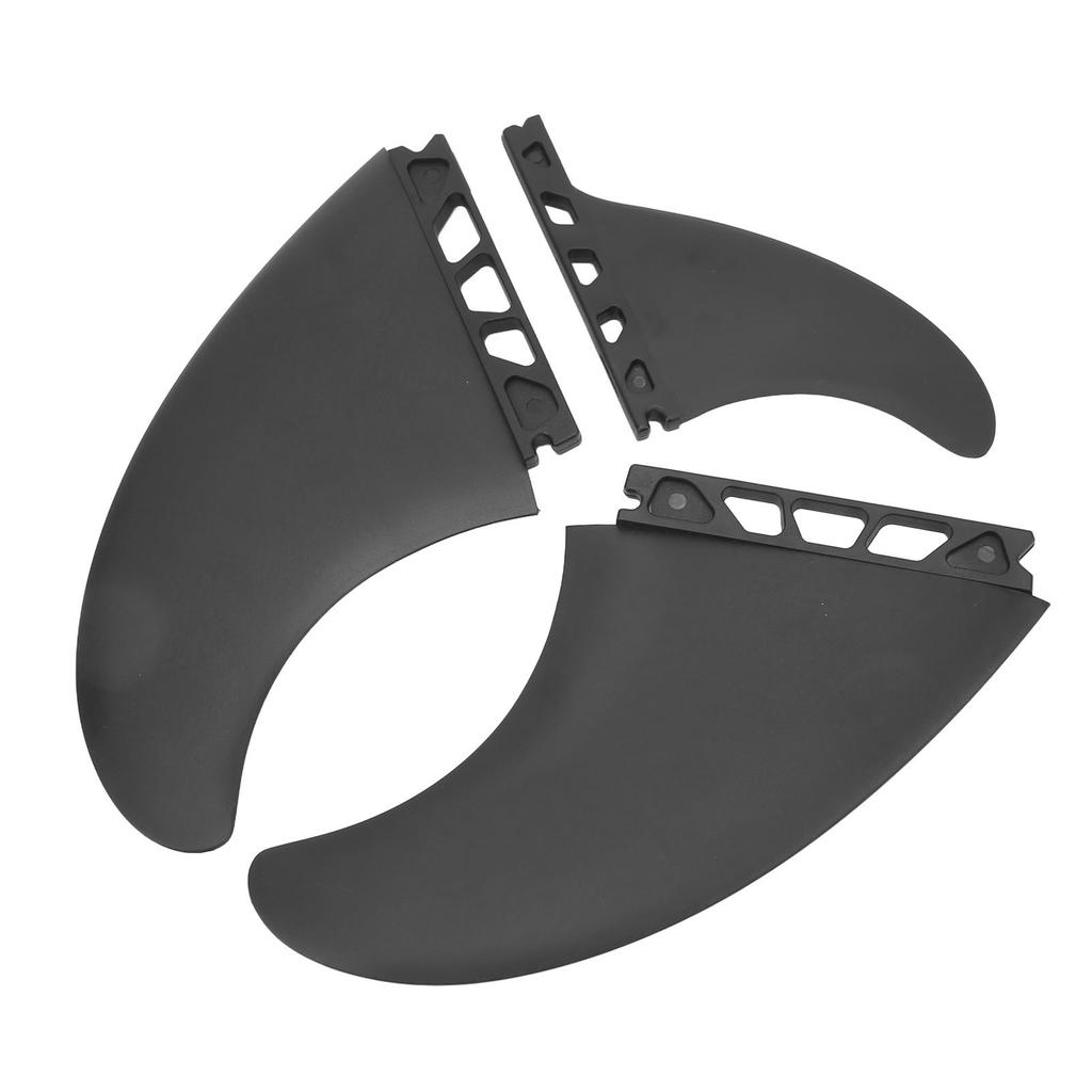 3PCS Surf Fin Set Flexible Stable Lightweight Durable PVC Surfboard Fin for Inflatable Surfboards Longboard