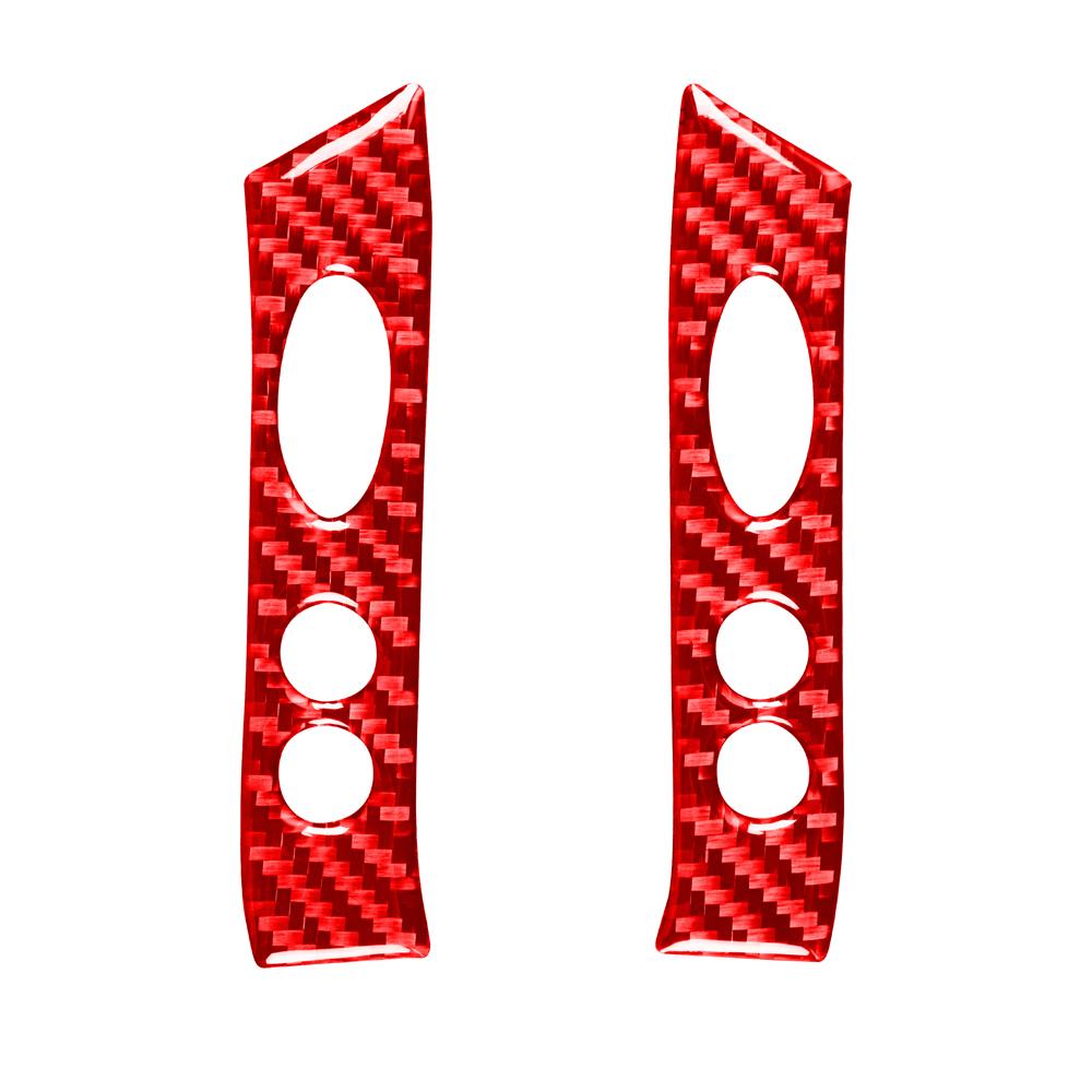 Carbon Fiber Lenkrad Knopf Aufkleber Auto Innen Panel Abdeckung Aufkleber Zubehör Für Mini Cooper Hatch One R50 R53 2002-2004