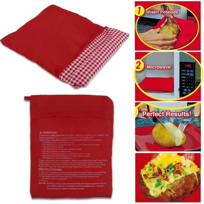 Kokpåse - Potato Express - Snabbfodral - Polyesterfiber - 25x19 cm - 4 Potatisar