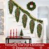 Christmas Artificial Green Plant Upside-down Tree Home Holiday Party Decoration Wall Hanging