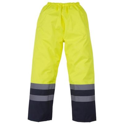 Yoko Mens Hi Vis Waterproof Overtrousers (Pack of 2)