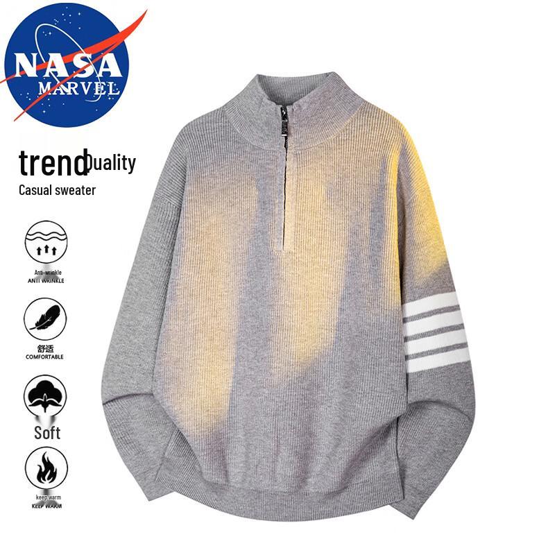 

NASA MARVEL Men s Loose Fit Round Neck Knit Sweater 3XL