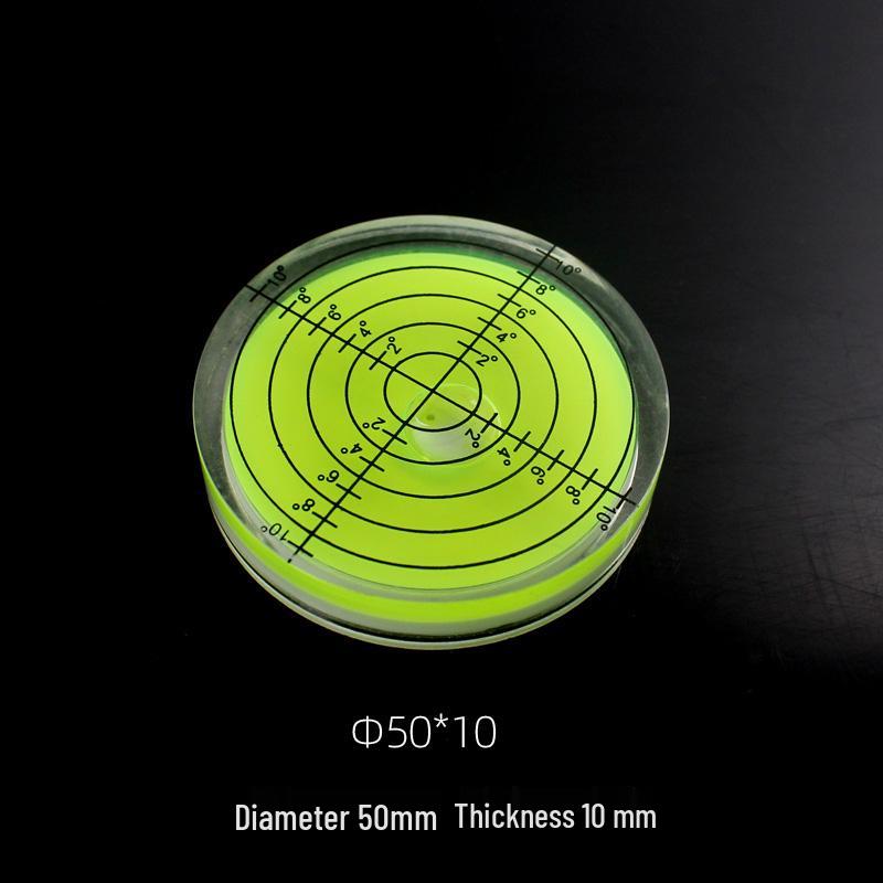 Universal Green Spirit Level with Scale - Compact Liquid Bubble Measuring Tool