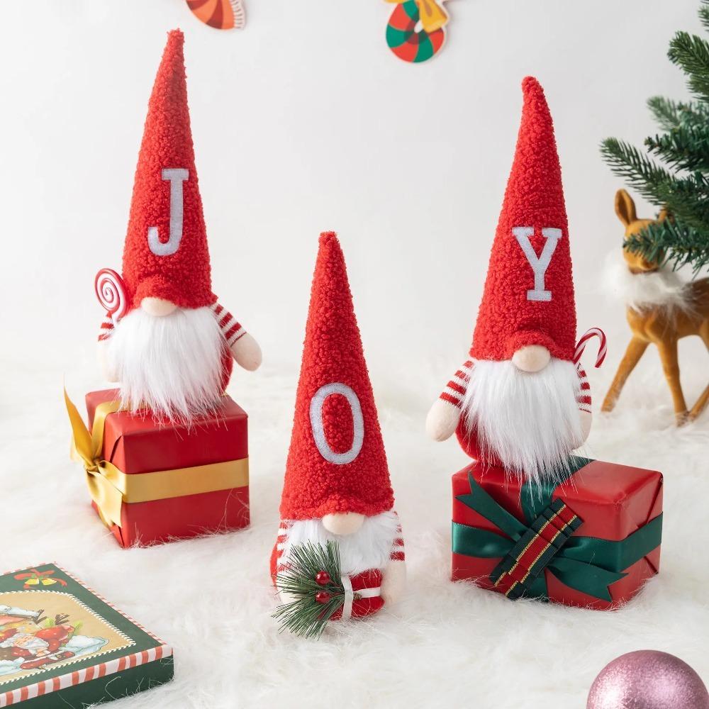 3 Pcs Cute Christmas Rudolf Doll Cartoon Merry Christmas Decoration  Party Favors