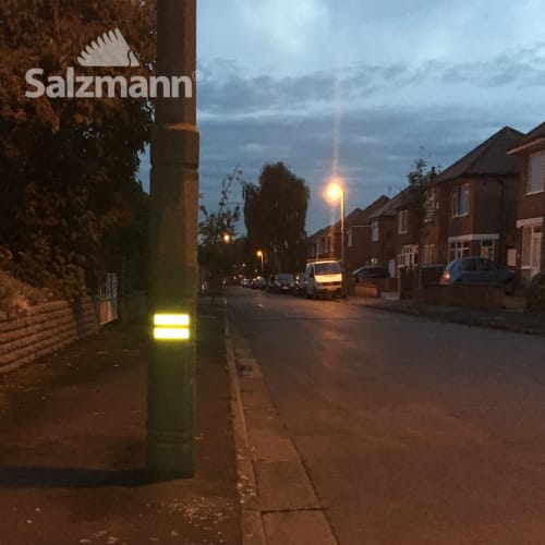 Salzmann 3M Reflective Stickers Made with 3M Scotchlite Diamond Grade Reflective Material Waterproof, Weatherproof, Outdoor, Safety Stickers Pack of 4