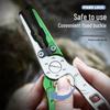 Fish-Shaped Aviation Aluminum Fishing Pliers with Split Ring and Line Cutter