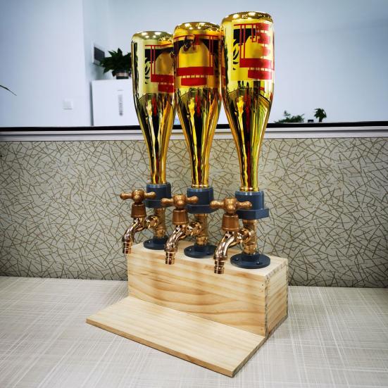 Wine Dispenser Eye-catching Innovative Wood Fathers Day Stable Whiskey Liquor Dispenser for Gifts