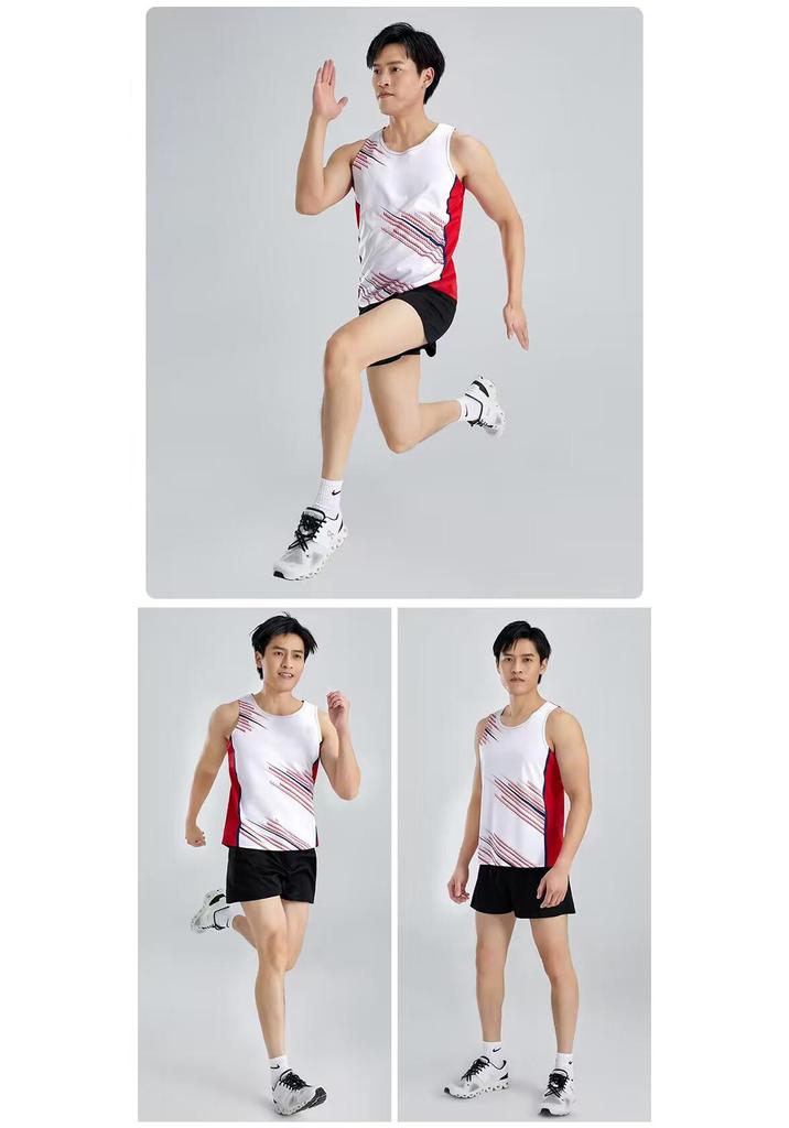 Abbigliamento da Corsa per Competizioni Sportive: Set di allenamento di atletica leggera per uomo e donna e pettorine per la maratona
