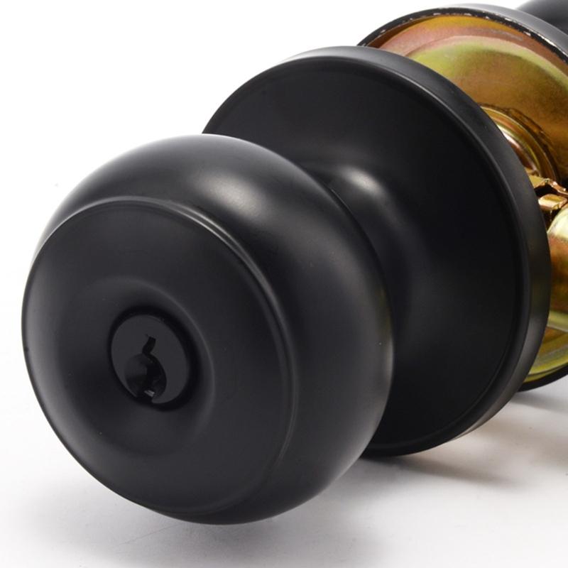 Elegant Door Knobs with Square Rosettes Privacy Lock Portable Accessory for Bedroom and Bathroom Daily Casual Use