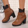 Talons Hauts Bottines Femme Bout Pointu Chaussures Sexy pour Femmes 2025 Nouveau Fermeture Éclair Arrière Bottes Classiques de Tous les Jours Bottes Femme Botas