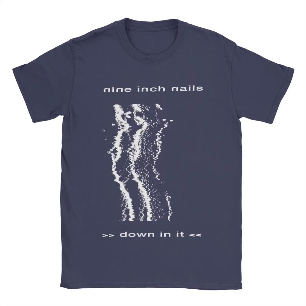 The Nails Down In Nine Inch Nails NIN T Shirt Mens Women Cotton Vintage TShirts Crewneck Tees Short Sleeve Clothes Gift Idea