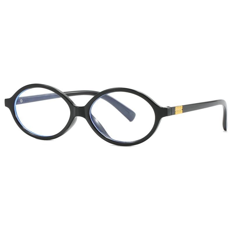 Stylish Y2k Oval Frame Glasses Women Female Ins Sweet Cool Eye Wear Stylish Digital Device No Makeup Anti Blue Light Glasses