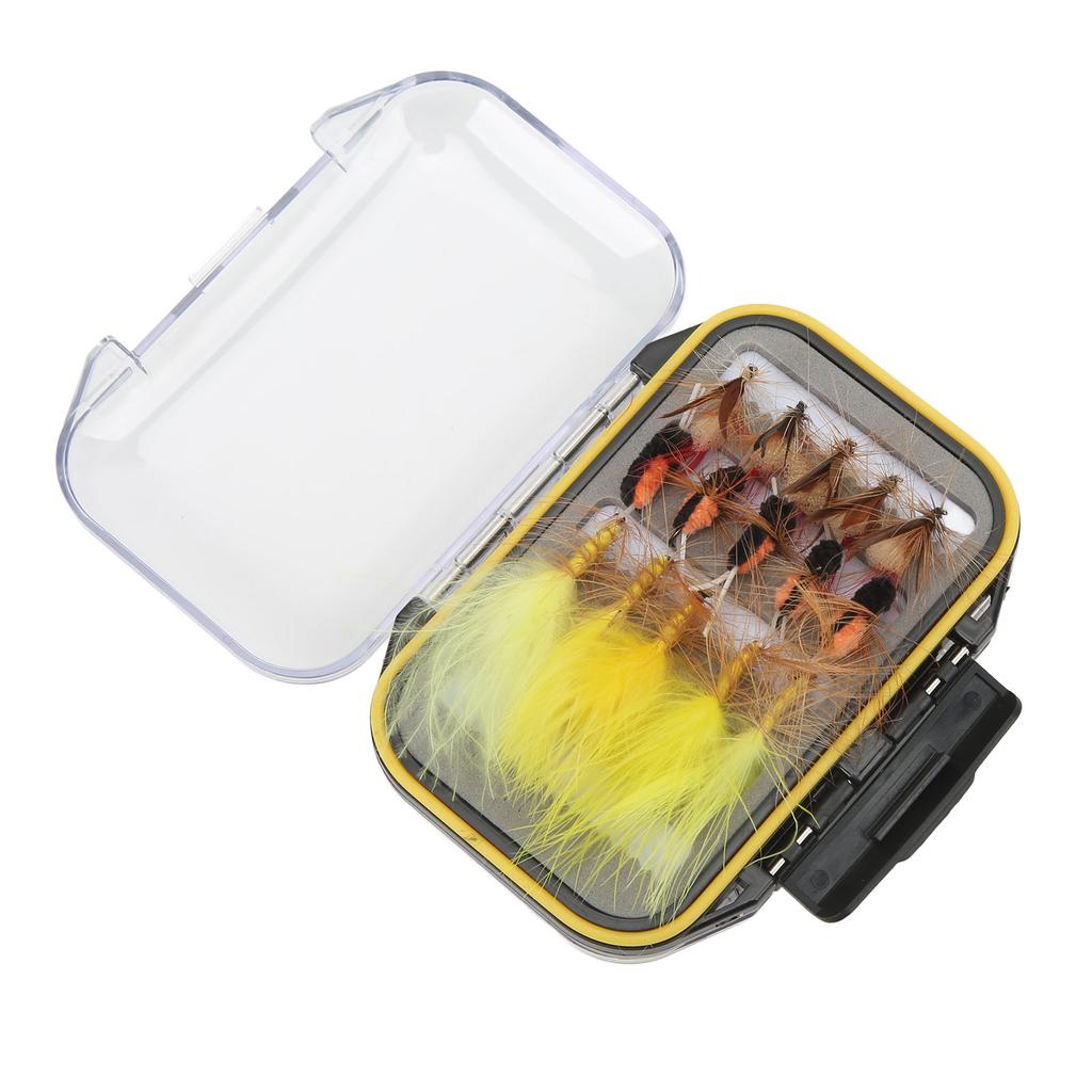 30Pcs Fly Fishing Flies Simulated Vibrant Colors Fly Fishing Lures Set for Outdoor Traveling
