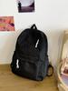 Korean Style Solid Color Nylon Lightweight Backpack - Versatile Casual Schoolbag for Students 2025, Unisex