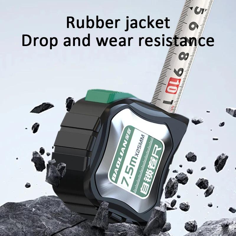 Self Locking Tape Measure 3/5/7.5m Portable Steel Tape Measure Impact Resistant Measuring Ruler Construction Measuring Tools